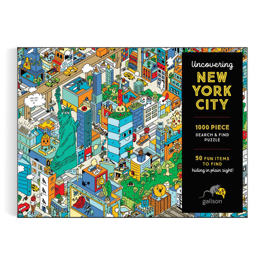 Uncovering New York City Search and Find 1000 Piece Jigsaw Puzzle by Galison - 2