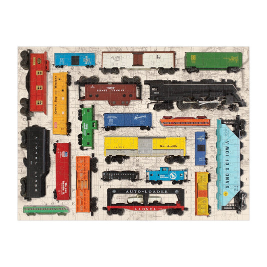 Vintage Toy Trains 300 Piece Jigsaw Puzzle by Galison - 3