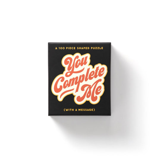 You Complete Me 100 Piece Shaped Jigsaw Puzzle by Galison - 1