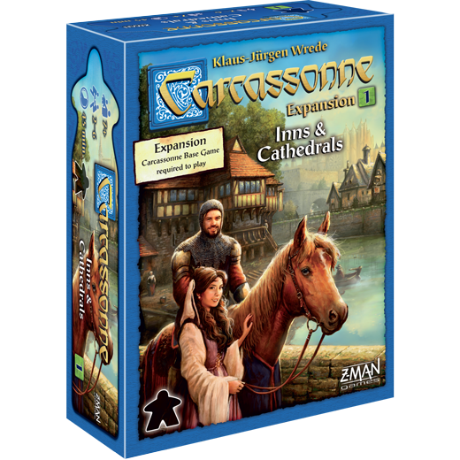 Carcassonne: Expansion #1 Inns And Cathedrals Board Game Expansion by Z-Man Games