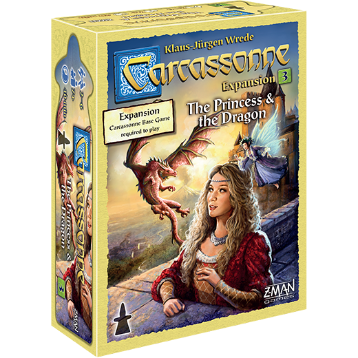 Carcassonne: Expansion #3 The Princess & The Dragon Board Game Expansion by Z-Man Games